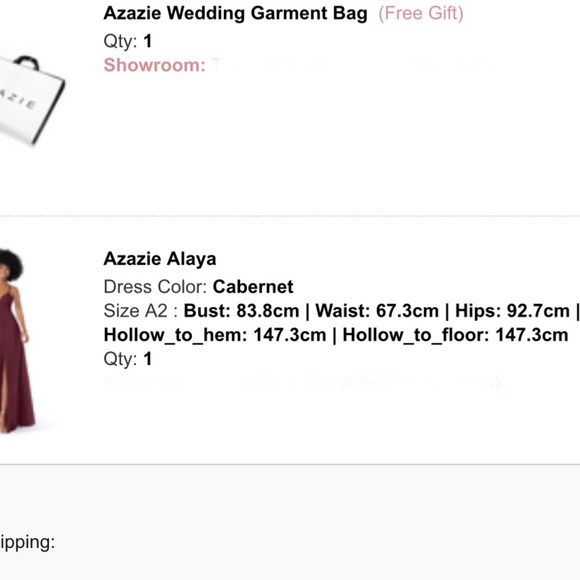 Azazie Alaya Dress in Cabernet - Picture 8 of 8